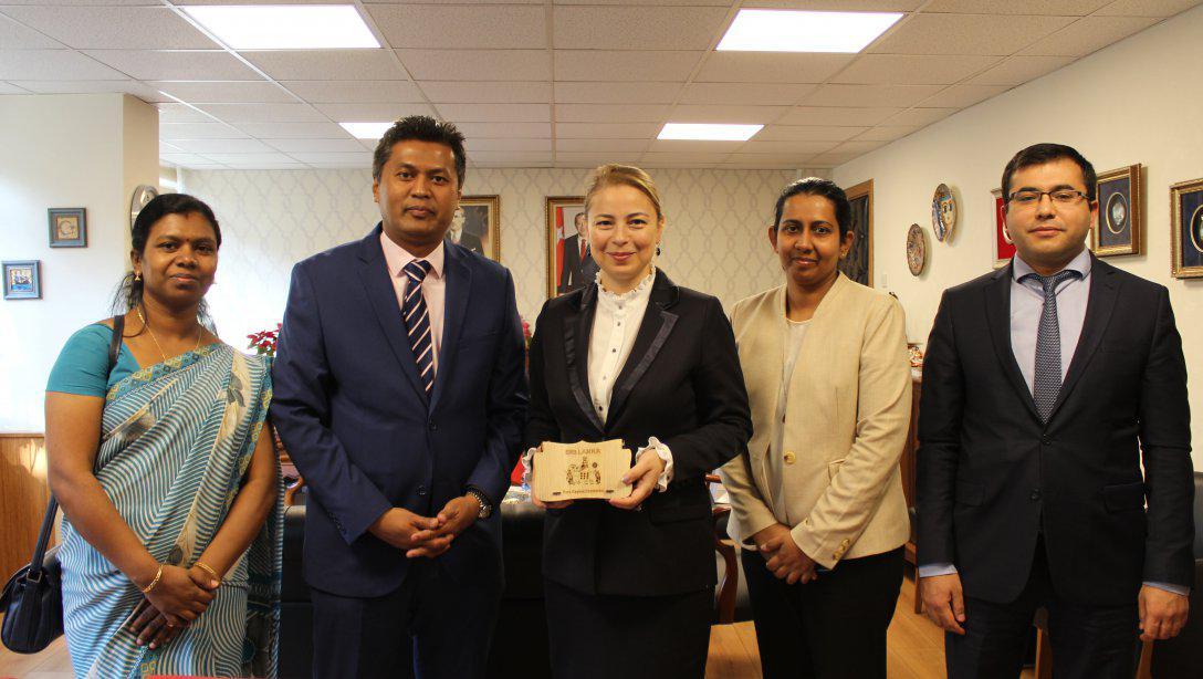 Genel Müdür Dalkıran, Sri Lanka Ankara Büyükelçisi Hassen ile Bir Araya Geldi