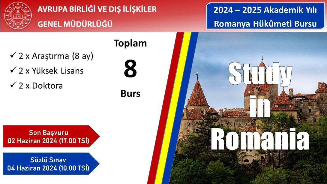 Romanya Hükûmeti Bursu 