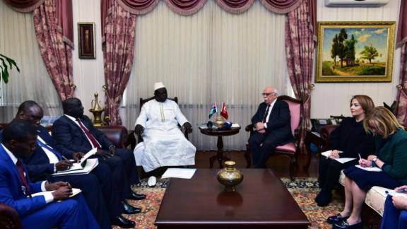 Bakanımız Sayın Nabi AVCI, Gambiyalı mevkidaşı SENGHORE ile bir araya geldi