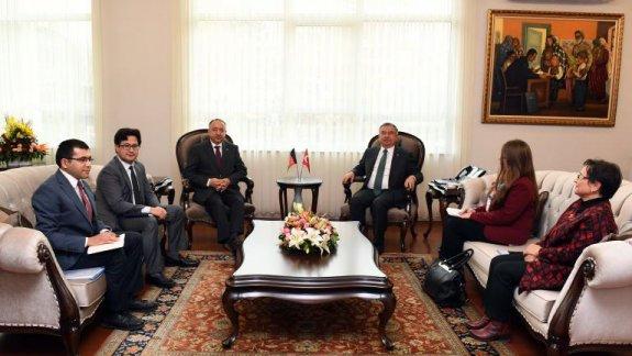 Bakanımız Sayın İsmet Yılmaz, Afganistan Büyükelçisi Ceyhunu kabul etti