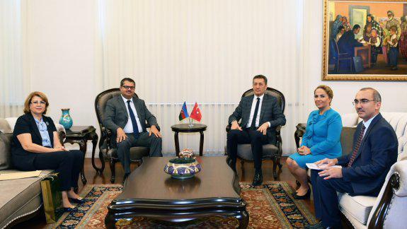 Bakanımız Sayın Ziya Selçuk, Azerbaycan Büyükelçisi Hazar İbrahimi kabul etti