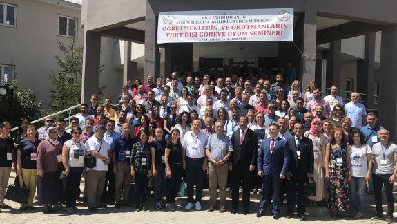Öğretmenlerin ve Okutmanların Yurt Dışı Göreve Uyum Semineri  23-29 Temmuz 2018 Tarihlerinde Erzurumda Gerçekleşti.