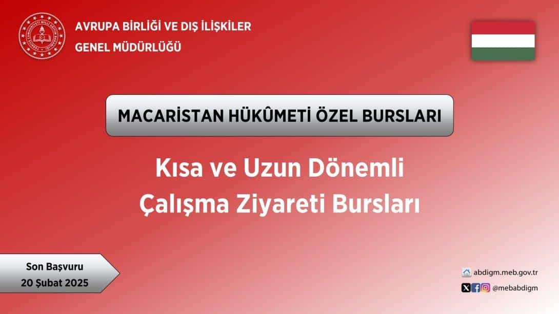 Macaristan Hükûmeti Özel Bursları