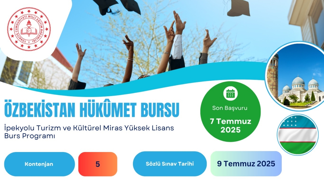 Özbekistan Hükûmet Bursu 2025-2026