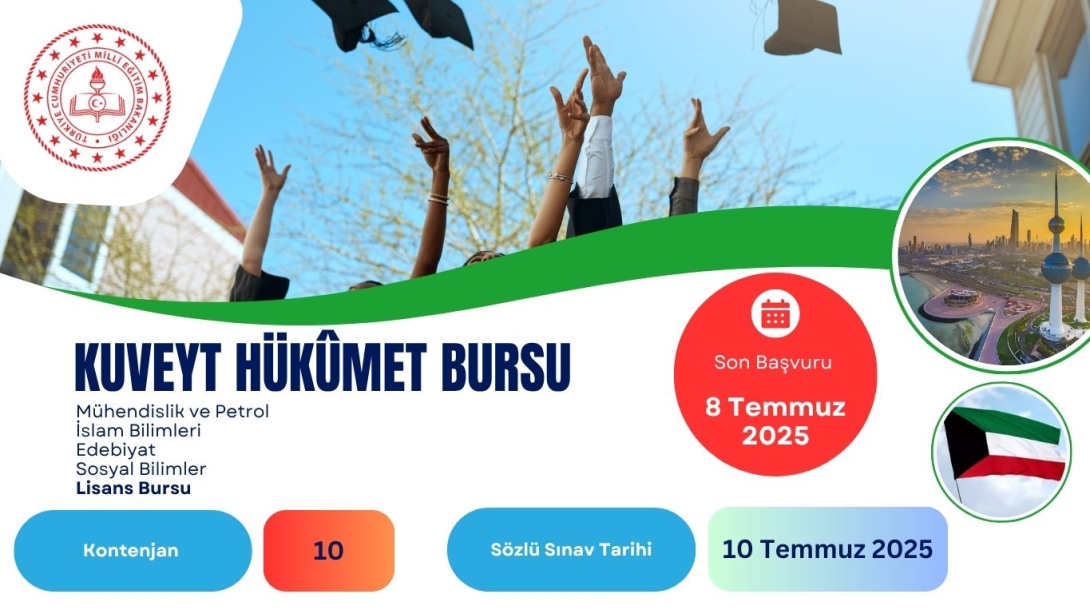 Kuveyt Hükûmet Bursu 2025-2026