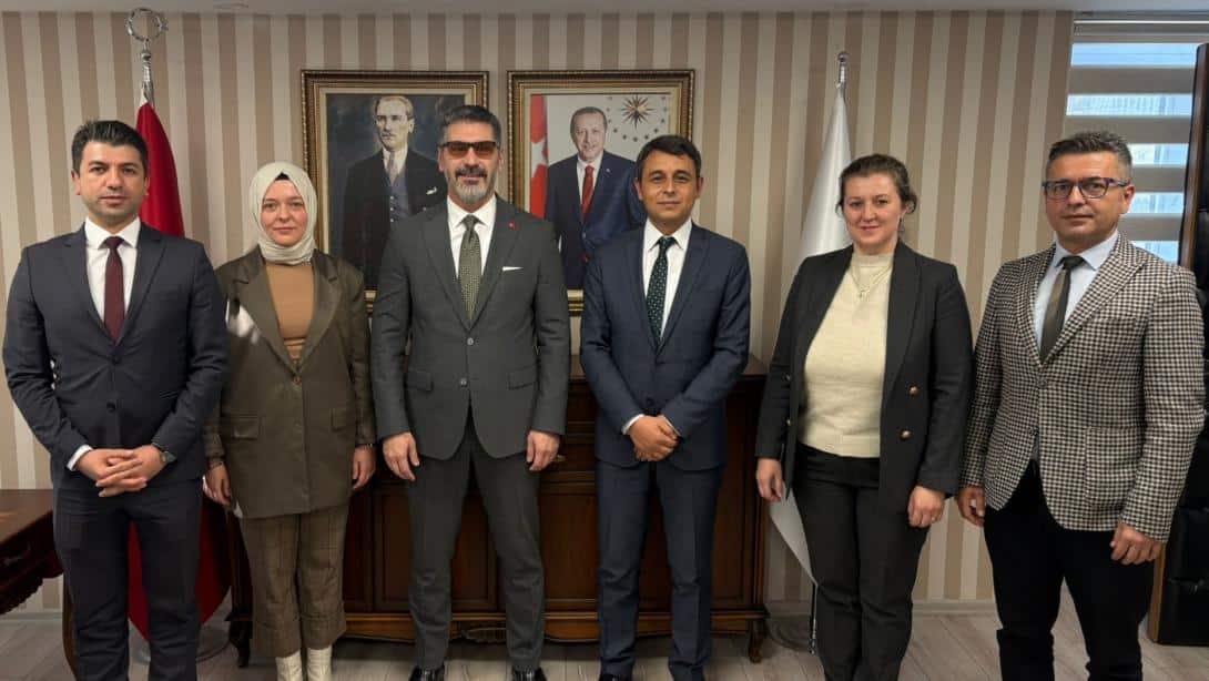 MİLLÎ EĞİTİM UZMANLARI DERNEĞİ TEMSİLCİLERİ GENEL MÜDÜRÜMÜZ ERYILMAZ'I ZİYARET ETTİ